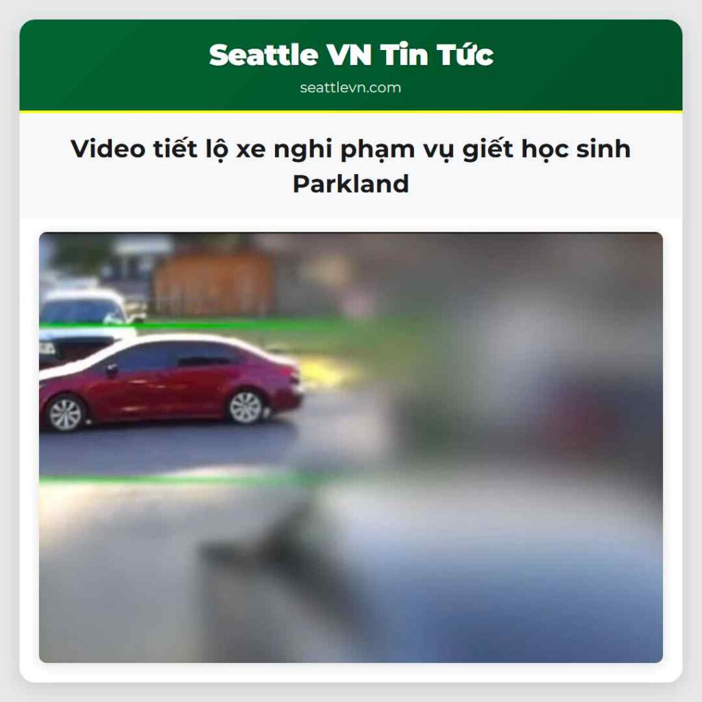 Video tiết lộ xe nghi phạm vụ giết học sinh