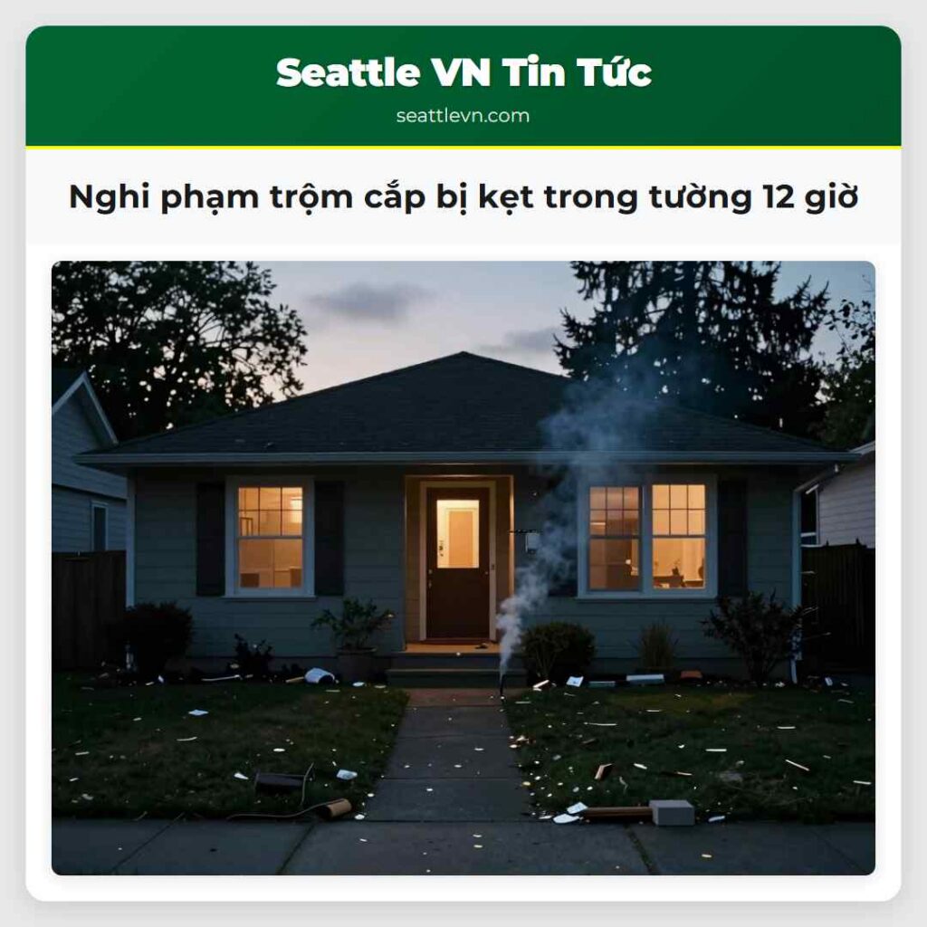 Nghi phạm trộm cắp bị kẹt trong tường 12 giờ