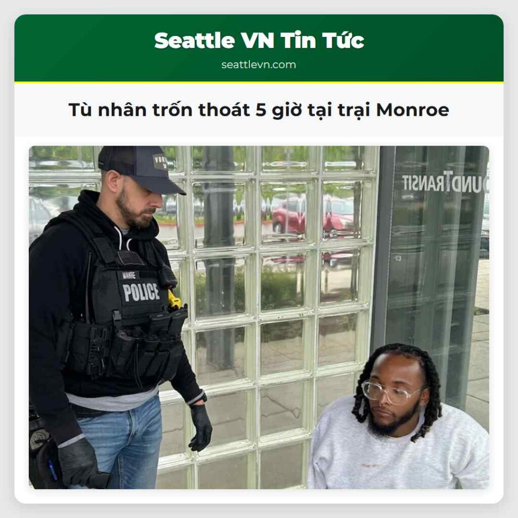 Tù nhân trốn thoát 5 giờ tại trại Monroe