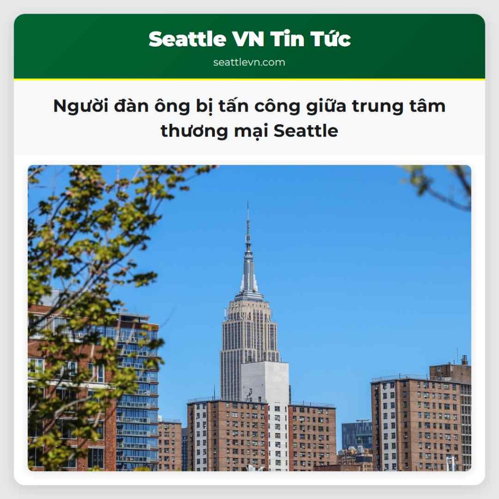 Người đàn ông bị tấn công giữa trung tâm thương