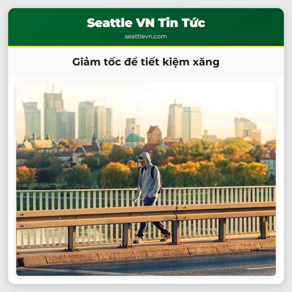 Giảm tốc để tiết kiệm xăng