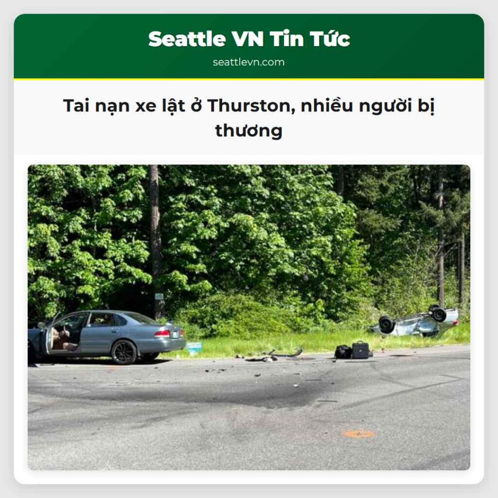 Tai nạn xe lật ở Thurston, nhiều người bị thương
