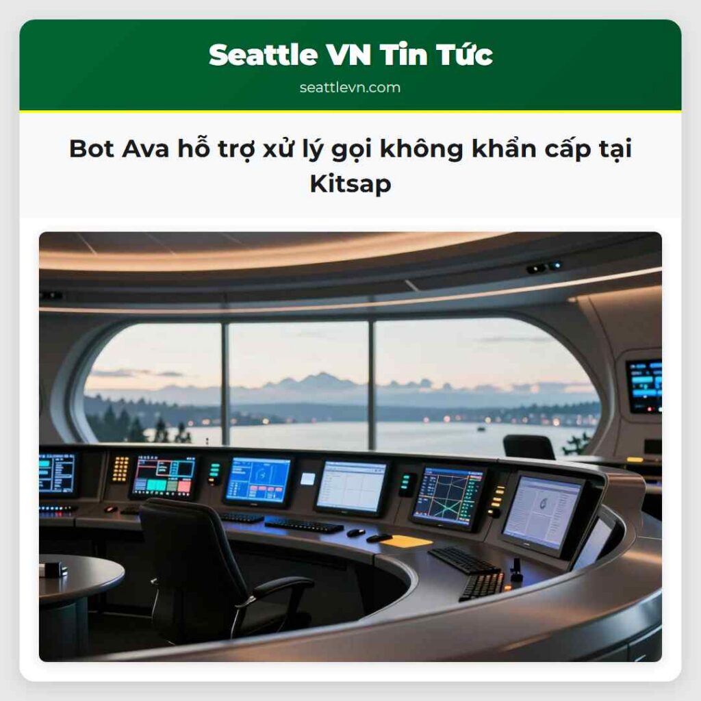 Bot Ava hỗ trợ xử lý gọi không khẩn cấp tại Kitsap
