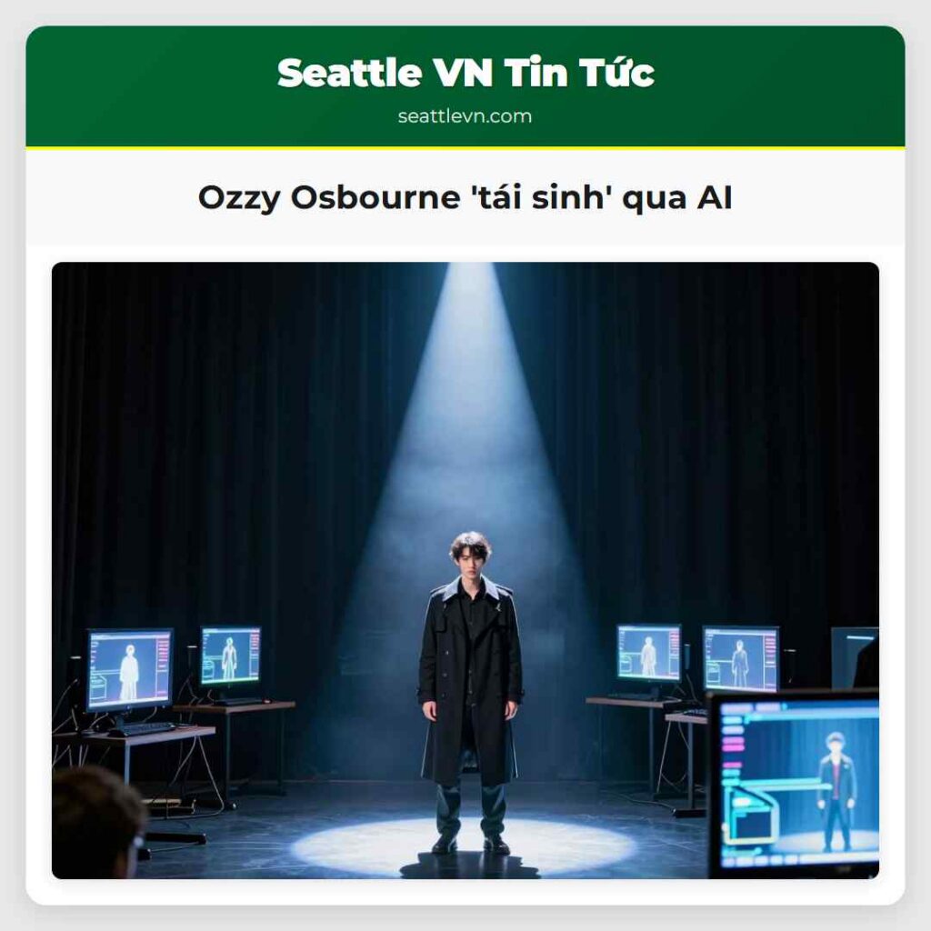 Ozzy Osbourne 'tái sinh' qua AI