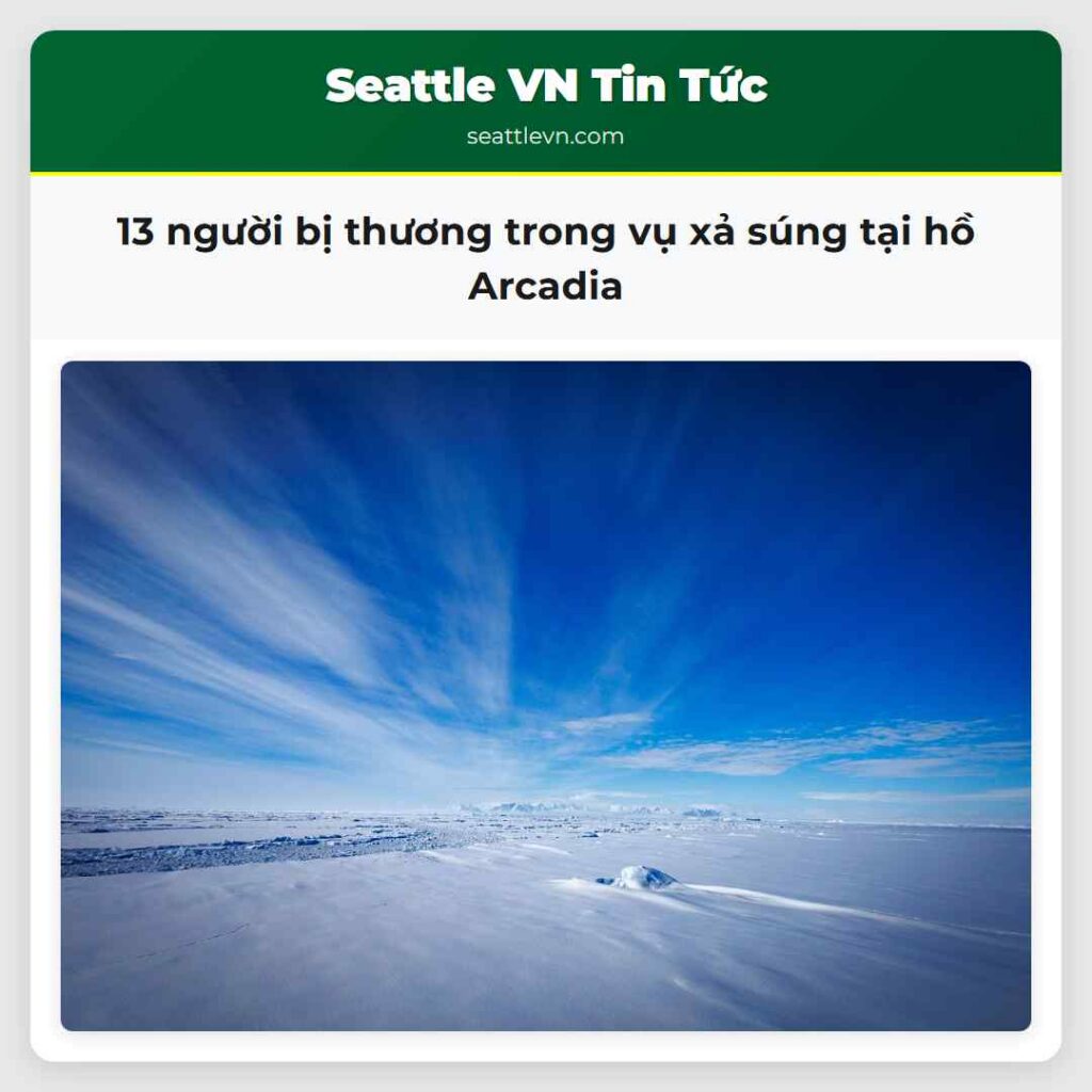 13 người bị thương trong vụ xả súng tại hồ Arcadia