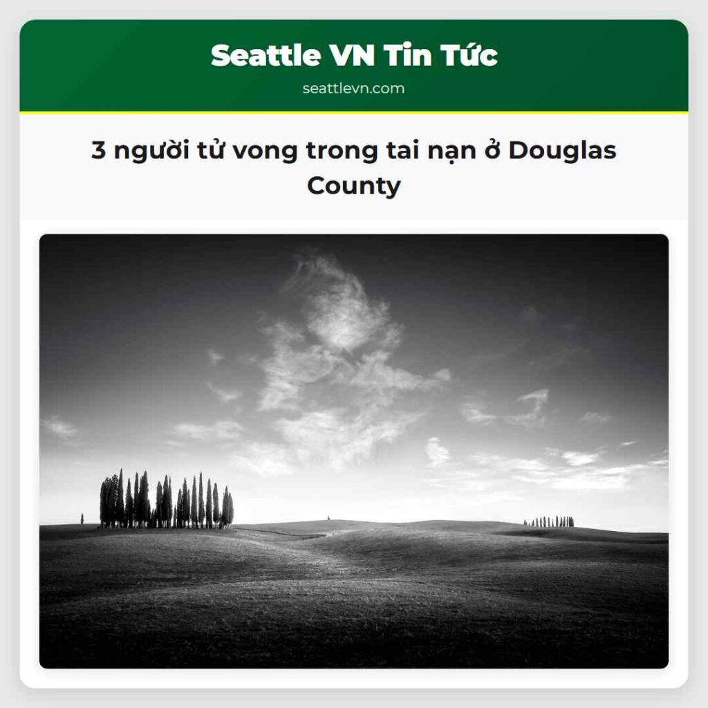 3 người tử vong trong tai nạn ở Douglas County