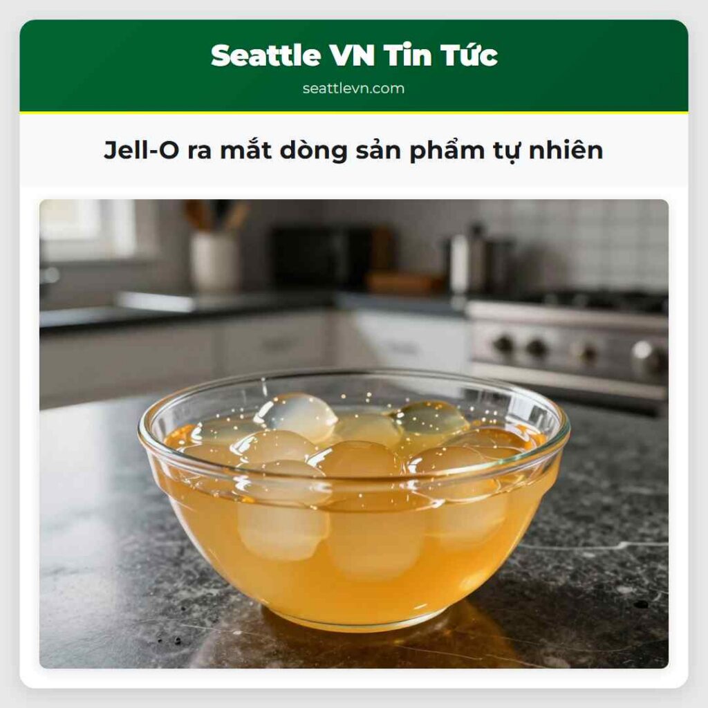 Jell-O ra mắt dòng sản phẩm tự nhiên