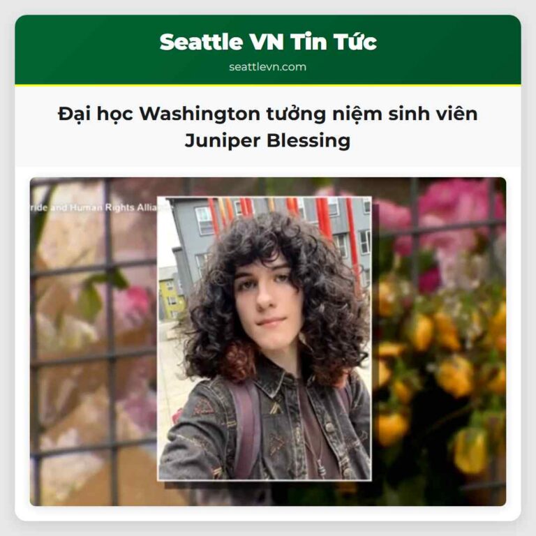 Đại học Washington tưởng niệm sinh viên Juniper Blessing