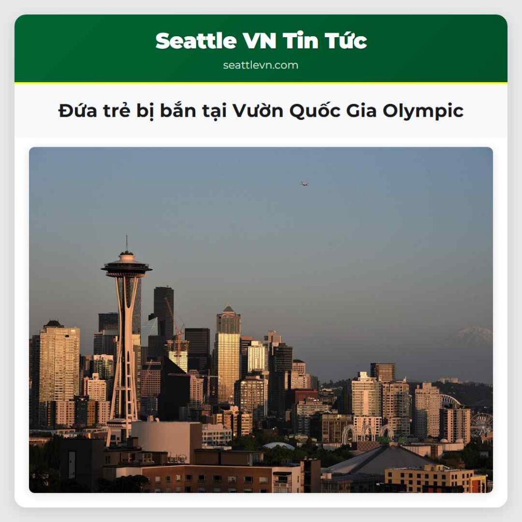 Đứa trẻ bị bắn tại Vườn Quốc Gia Olympic