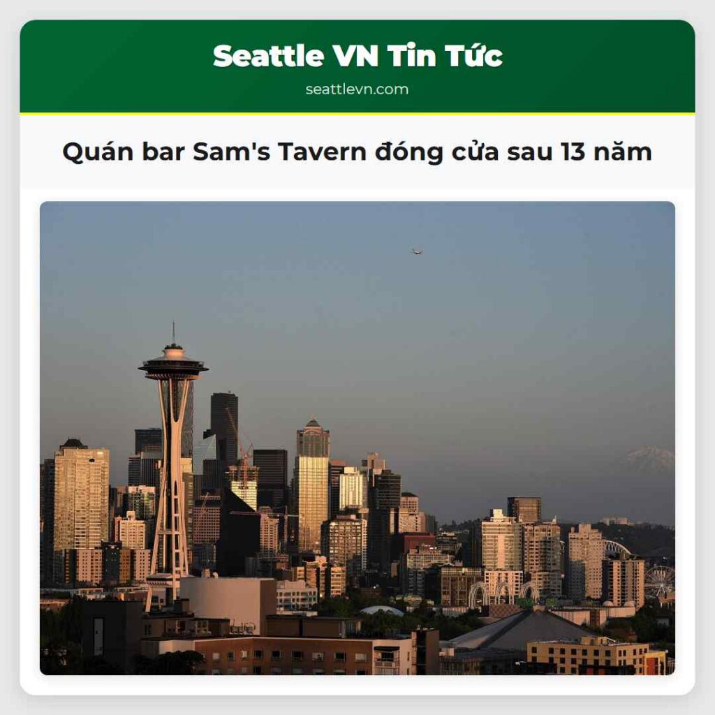 Quán bar Sam's Tavern đóng cửa sau 13 năm