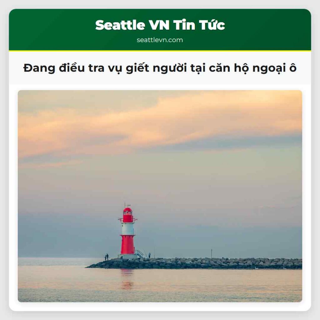 Đang điều tra vụ giết người tại căn hộ ngoại ô