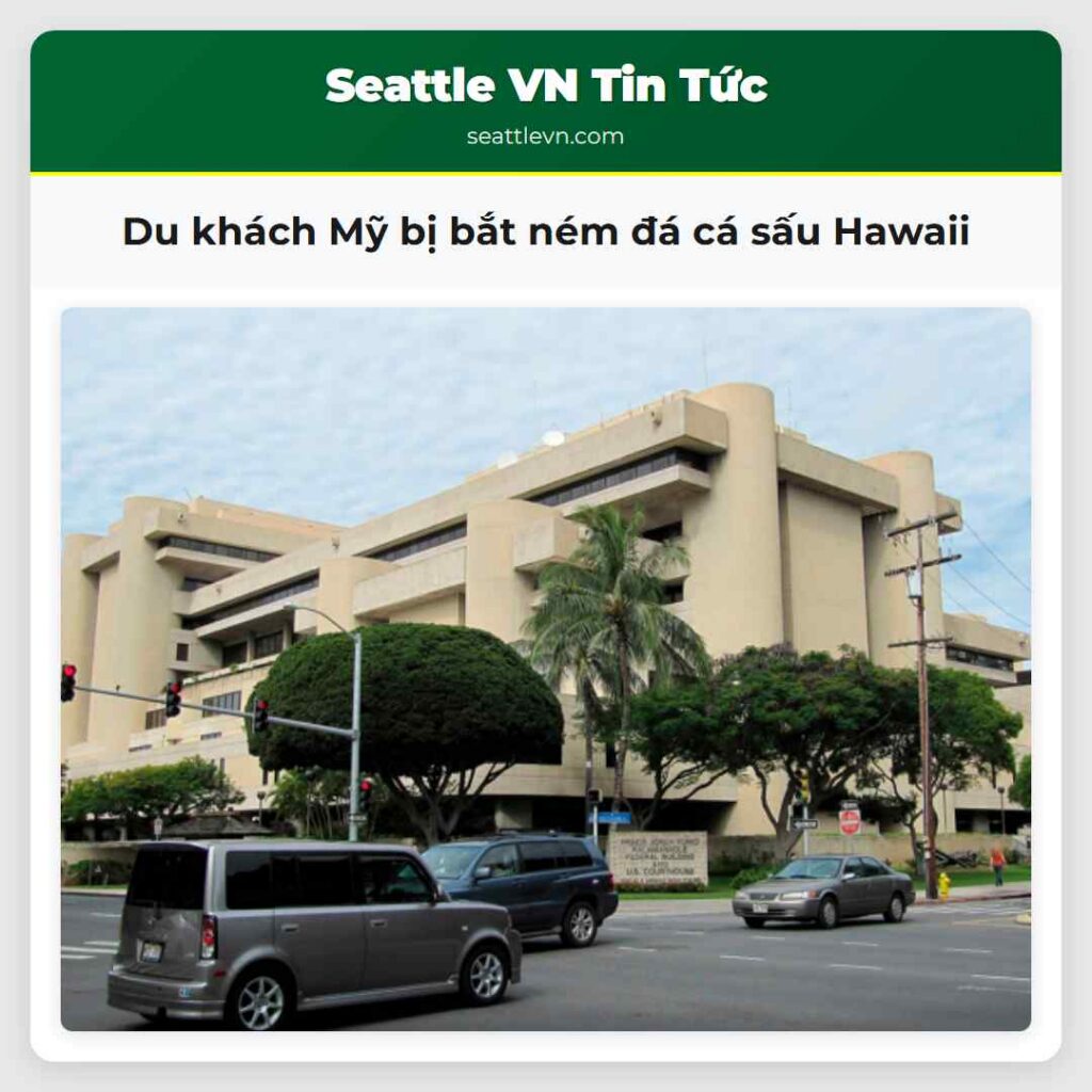 Du khách Mỹ bị bắt ném đá cá sấu Hawaii