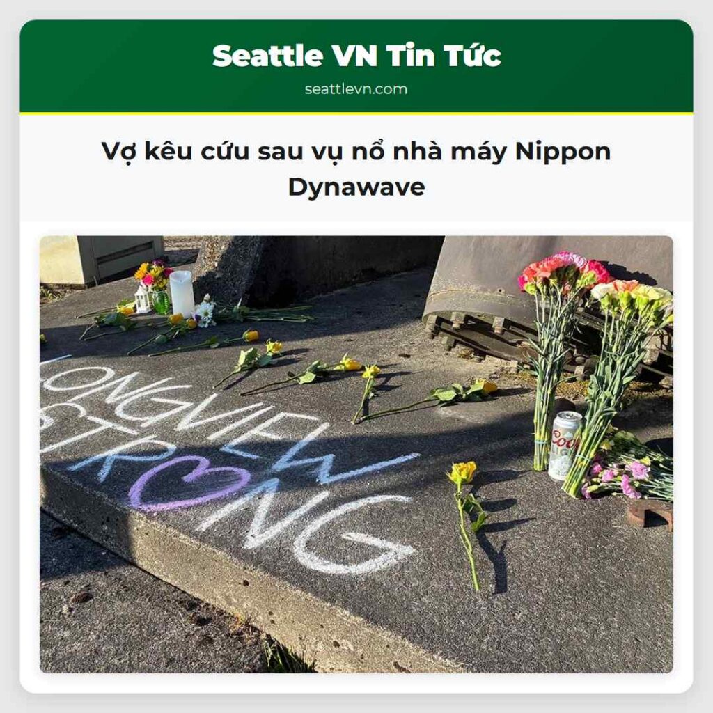 Vợ kêu cứu sau vụ nổ nhà máy Nippon Dynawave