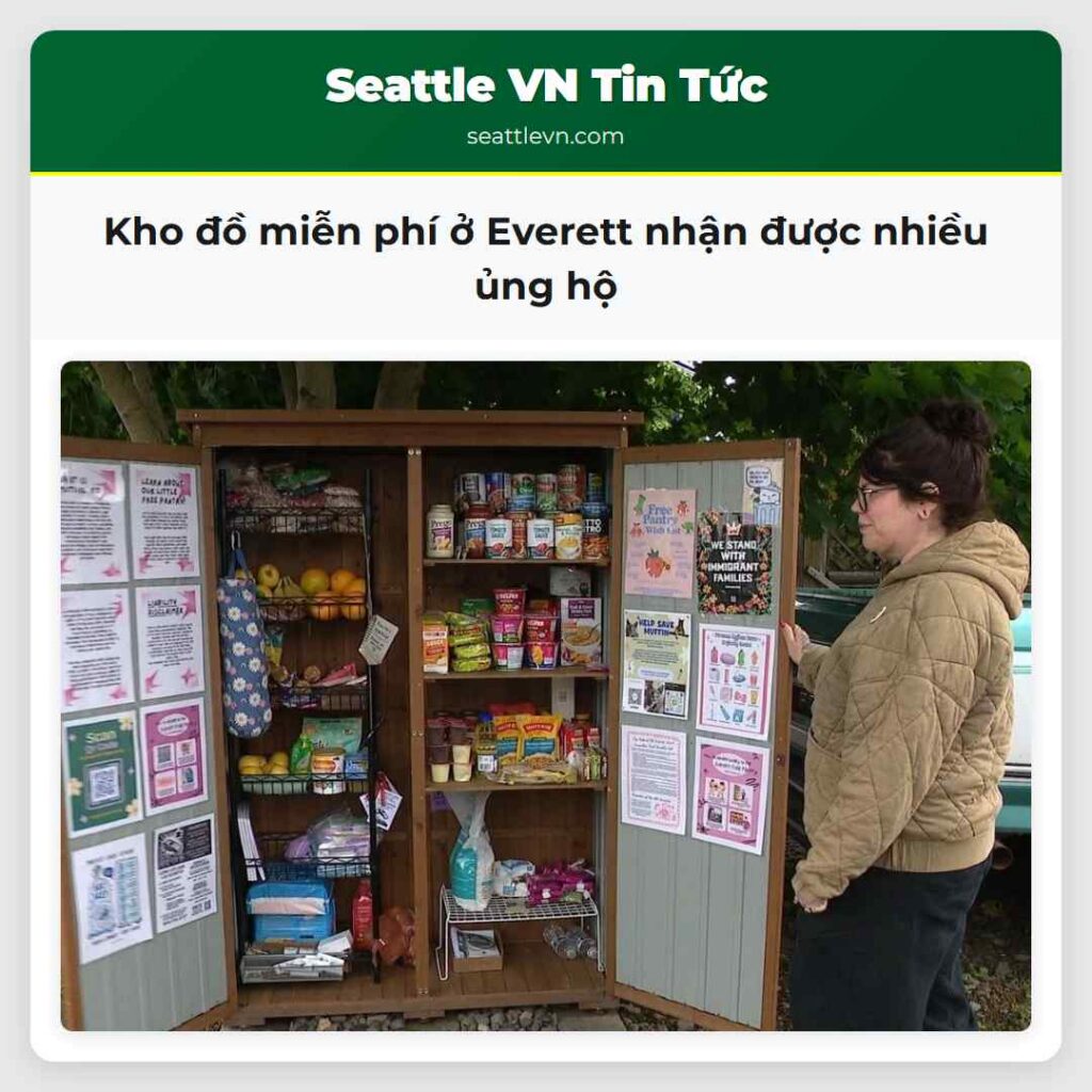 Kho đồ miễn phí ở Everett nhận được nhiều ủng hộ
