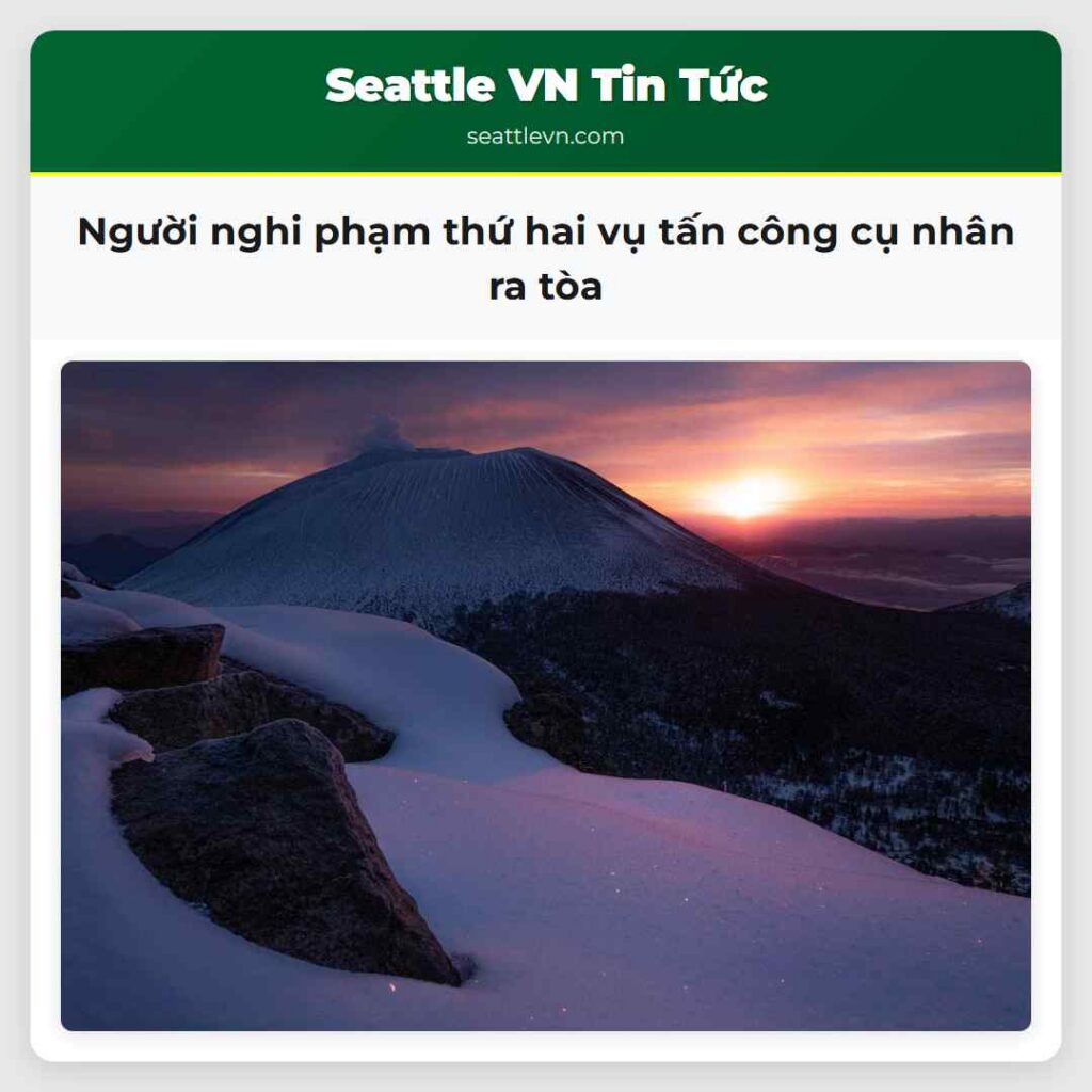 Người nghi phạm thứ hai vụ tấn công cụ nhân ra tòa