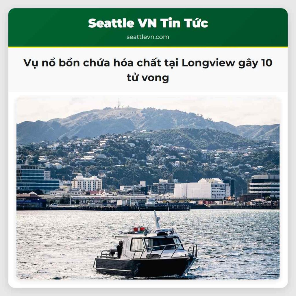 Vụ nổ bồn chứa hóa chất tại Longview gây 10 tử