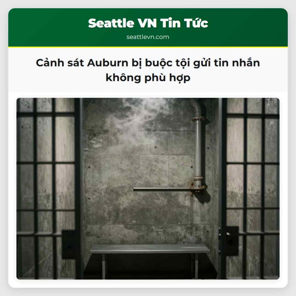 Cảnh sát Auburn bị buộc tội gửi tin nhắn không
