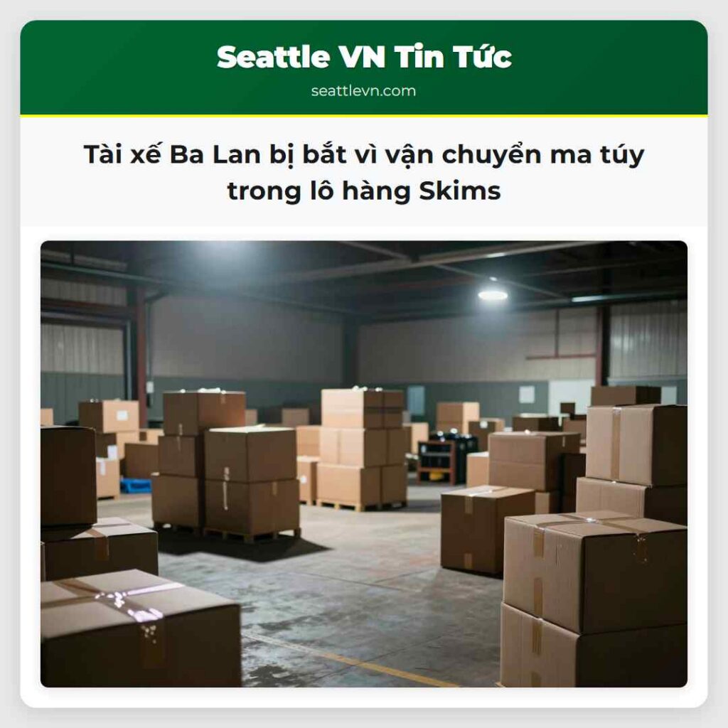 Tài xế Ba Lan bị bắt vì vận chuyển ma túy trong