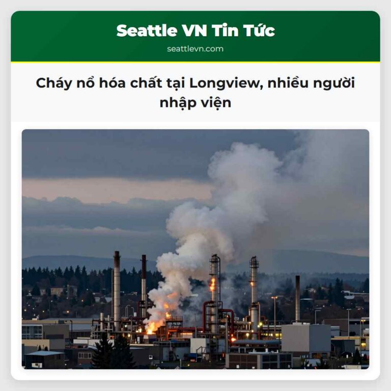 Cháy nổ hóa chất tại Longview nhiều người nhập viện