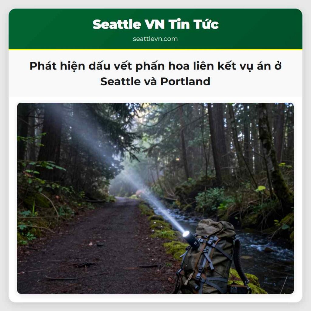 Phát hiện dấu vết phấn hoa liên kết vụ án ở
