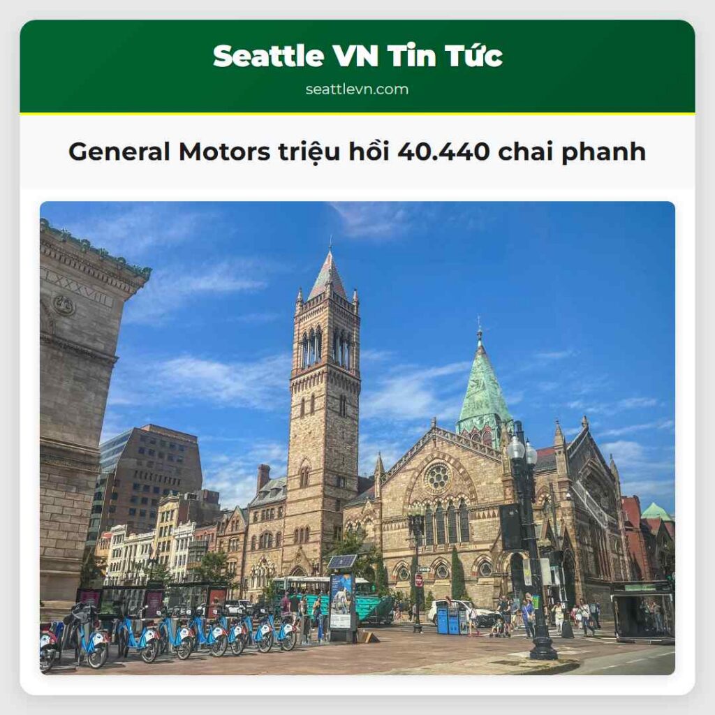 General Motors triệu hồi 40.440 chai phanh