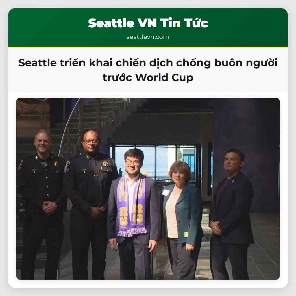 Seattle triển khai chiến dịch chống buôn người