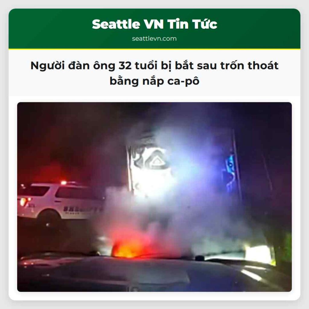 Người đàn ông 32 tuổi bị bắt sau trốn thoát bằng