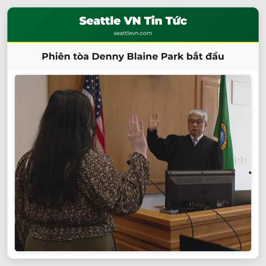 Phiên tòa Denny Blaine Park bắt đầu