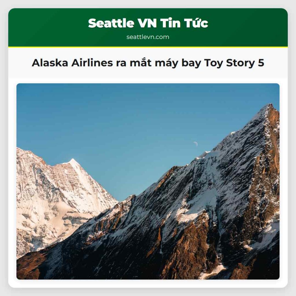 Alaska Airlines ra mắt máy bay Toy Story 5