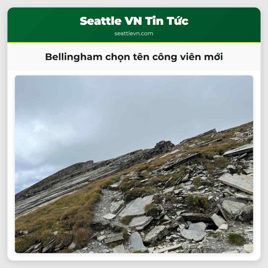 Bellingham chọn tên công viên mới