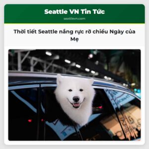 Thời tiết Seattle nắng rực rỡ chiều Ngày của Mẹ