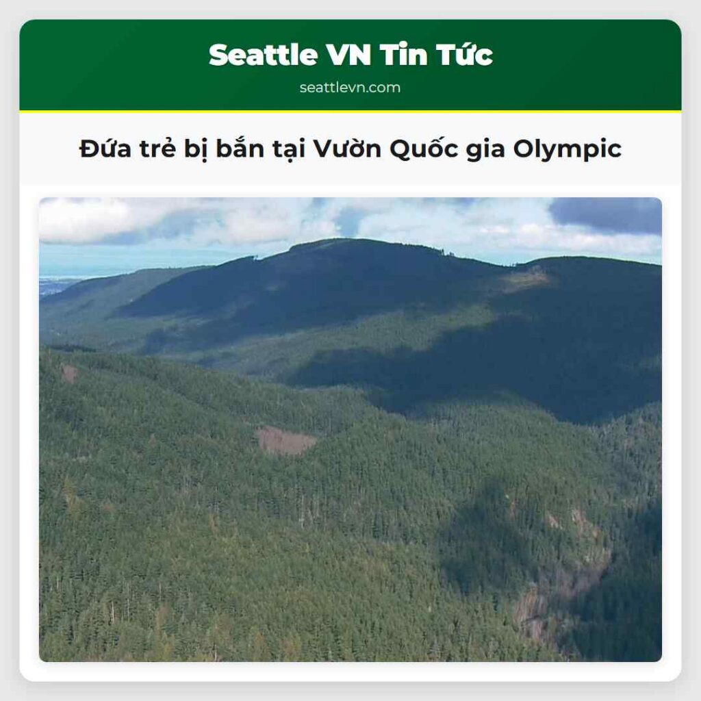 Đứa trẻ bị bắn tại Vườn Quốc gia Olympic