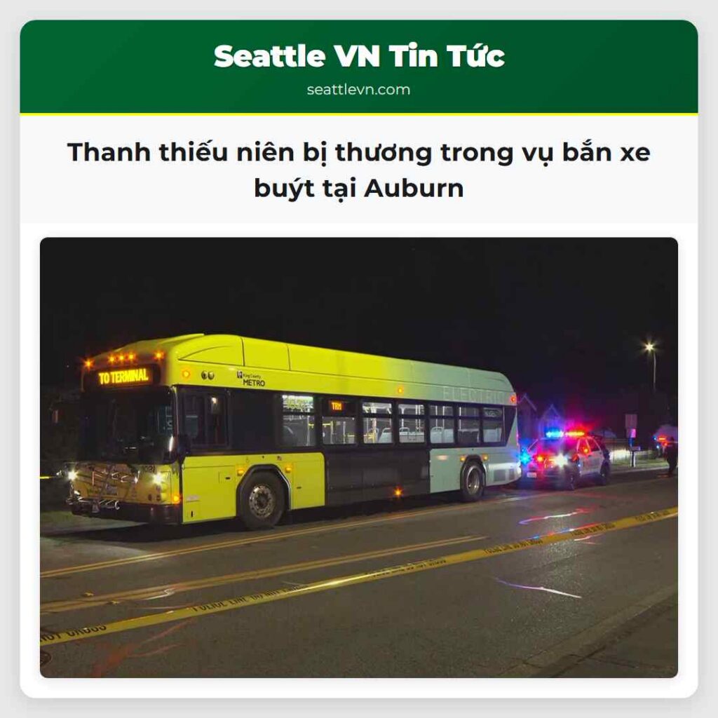 Thanh thiếu niên bị thương trong vụ bắn xe buýt