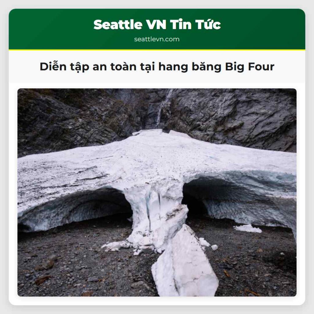 Diễn tập an toàn tại hang băng Big Four