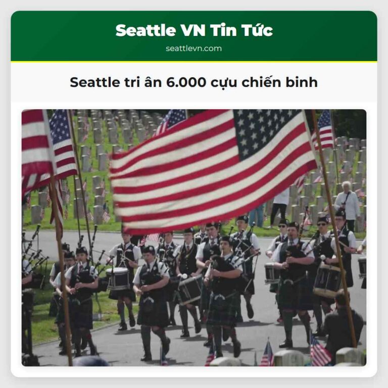 Seattle tri ân 6.000 cựu chiến binh
