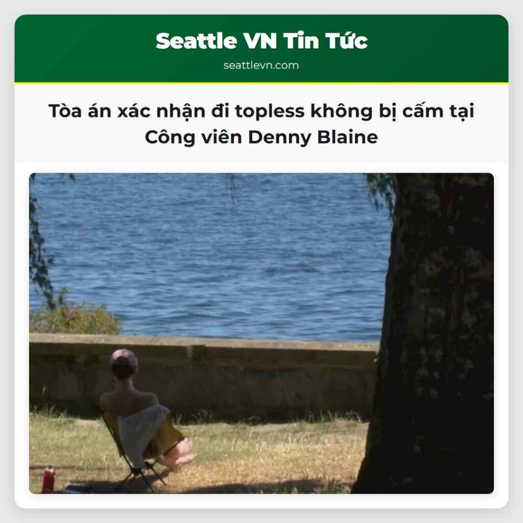 Tòa án xác nhận đi topless không bị cấm tại Công