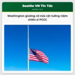 Washington giương cờ nửa cột tưởng niệm chiến sĩ PCCC