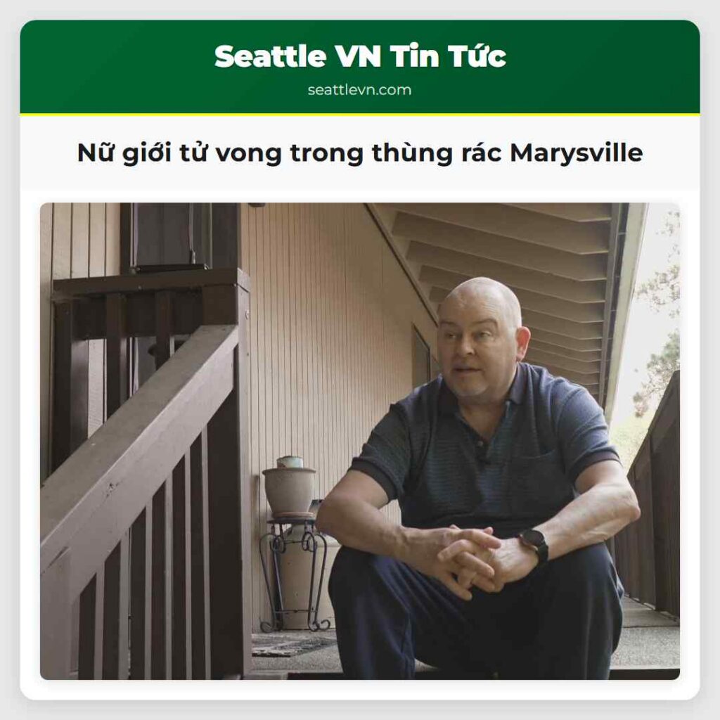 Nữ giới tử vong trong thùng rác Marysville