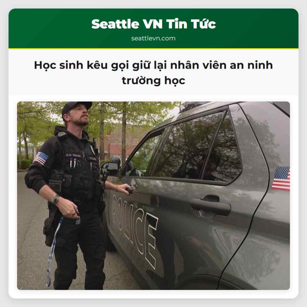 Học sinh kêu gọi giữ lại nhân viên an ninh trường
