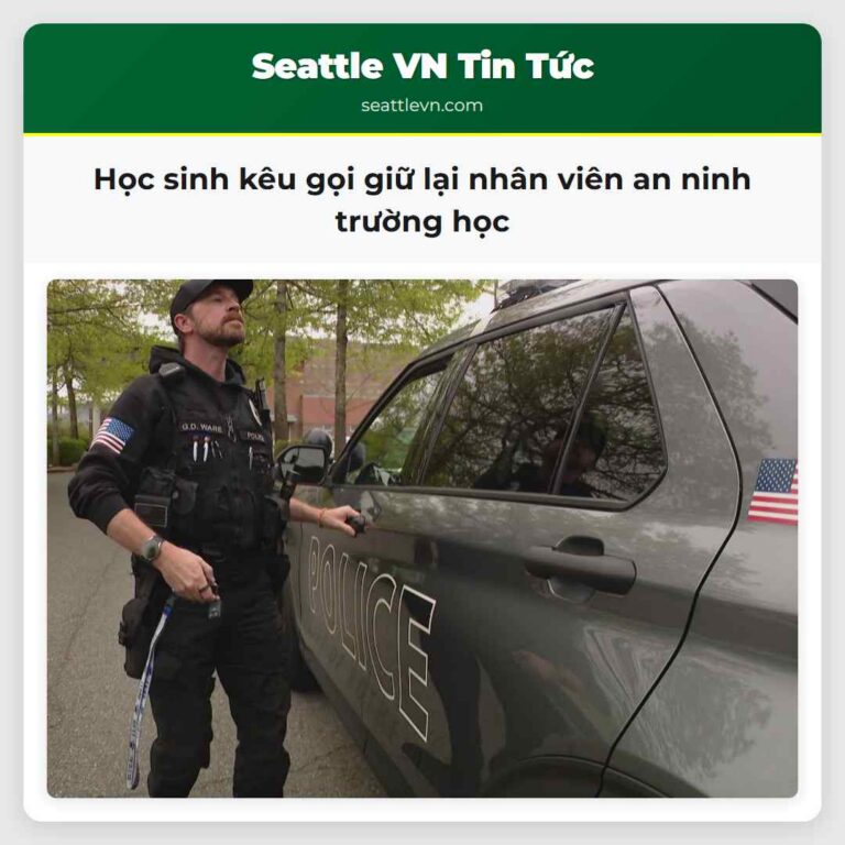 Học sinh kêu gọi giữ lại nhân viên an ninh trường học