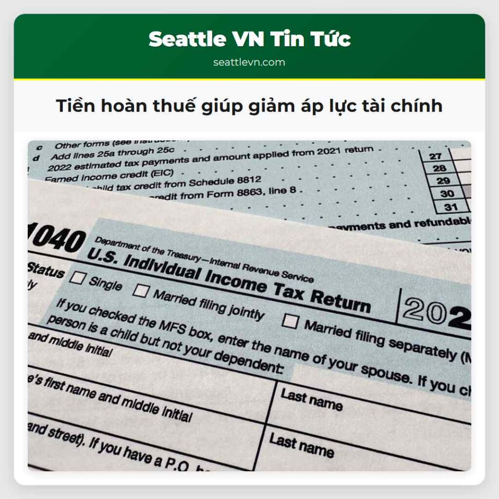 Tiền hoàn thuế giúp giảm áp lực tài chính