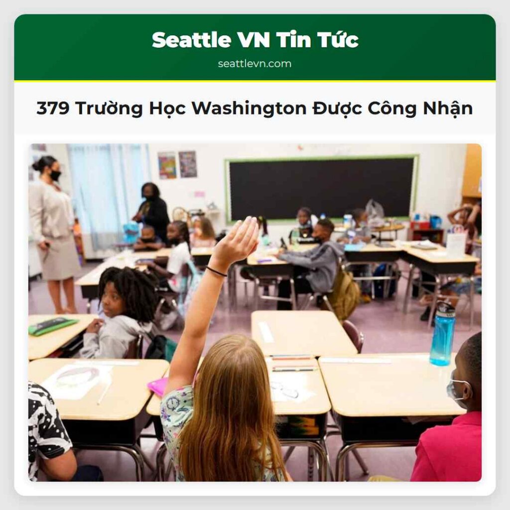 379 Trường Học Washington Được Công Nhận