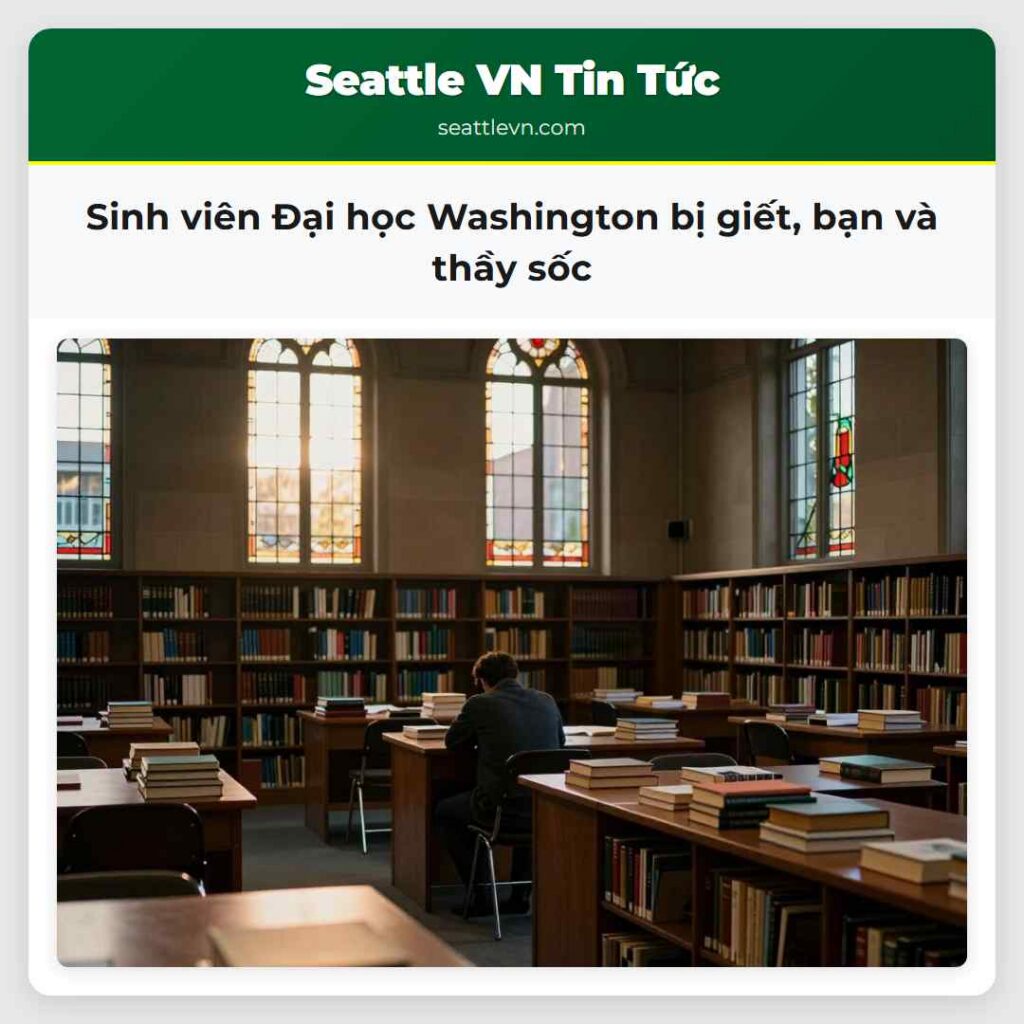 Sinh viên Đại học Washington bị giết, bạn và thầy