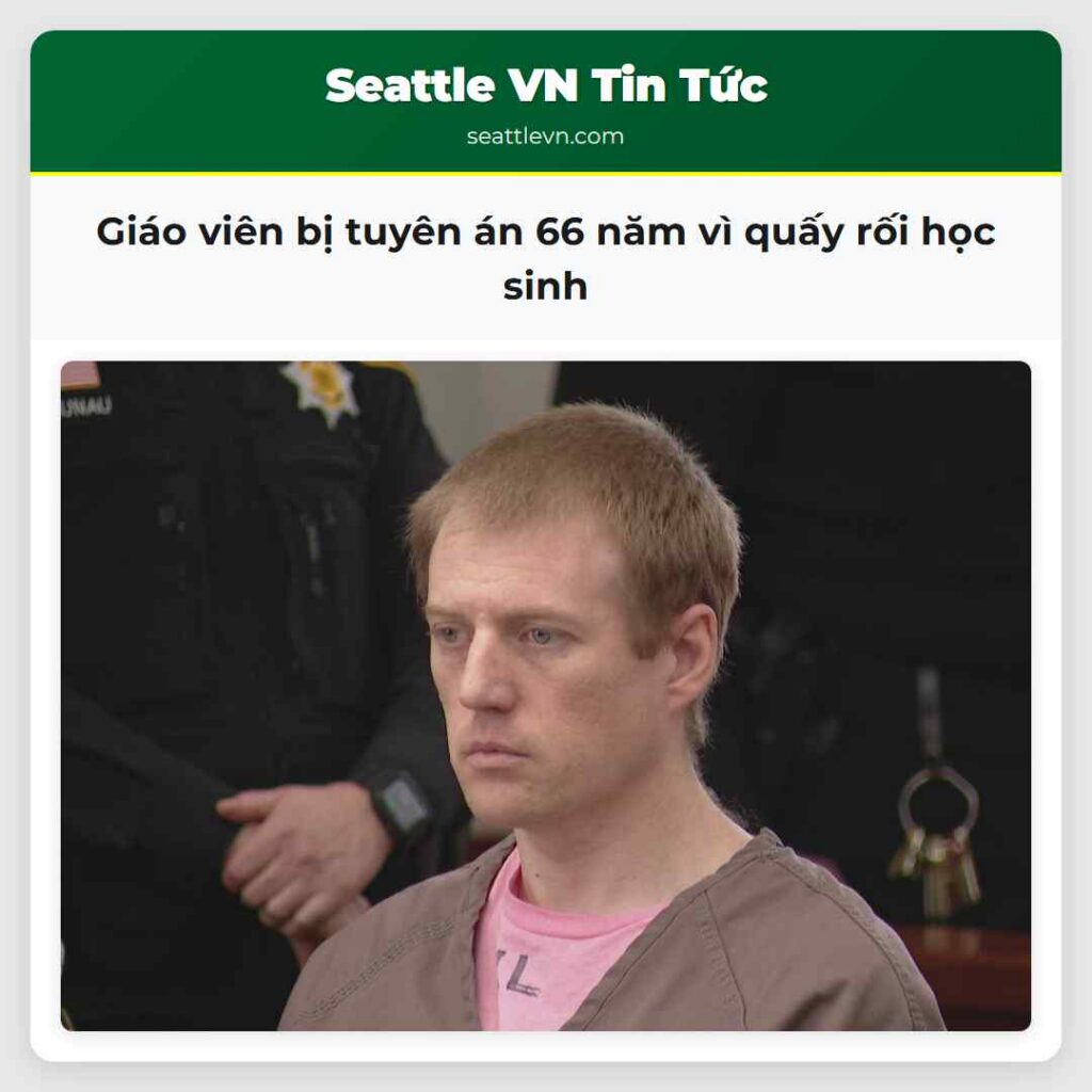 Giáo viên bị tuyên án 66 năm vì quấy rối học sinh