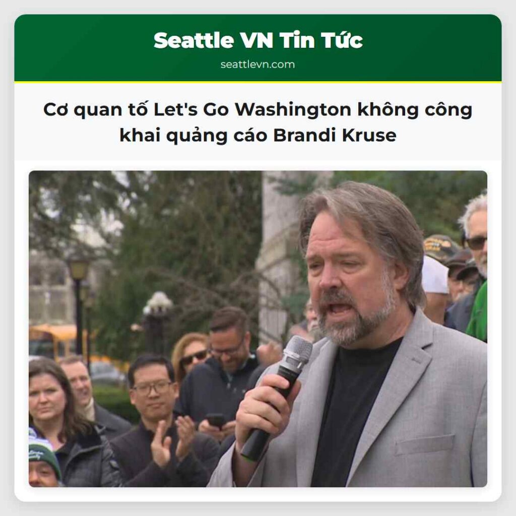 Cơ quan tố Let's Go Washington không công khai