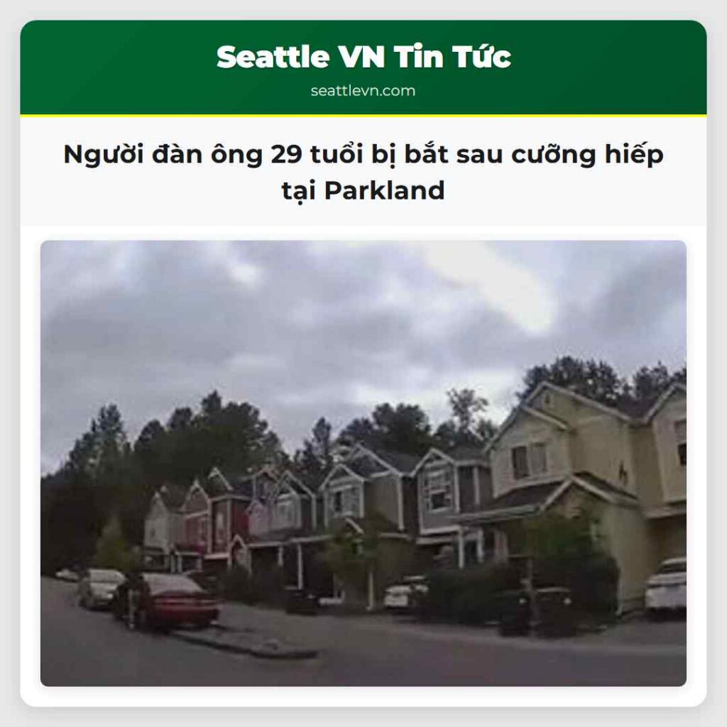 Người đàn ông 29 tuổi bị bắt sau cưỡng hiếp tại