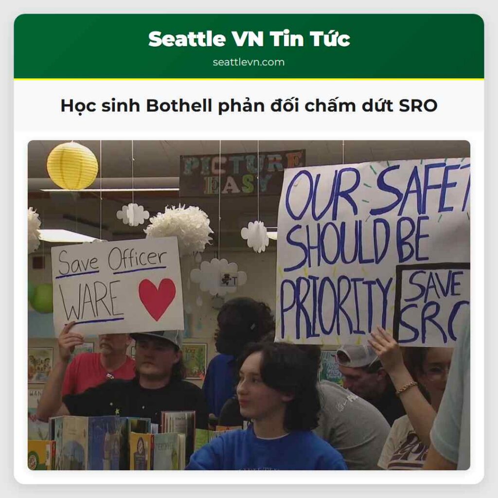 Học sinh Bothell phản đối chấm dứt SRO