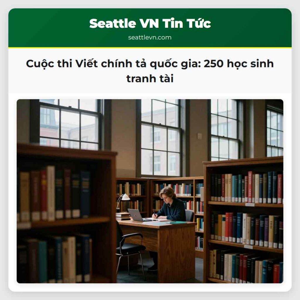 Cuộc thi Viết chính tả quốc gia: 250 học sinh