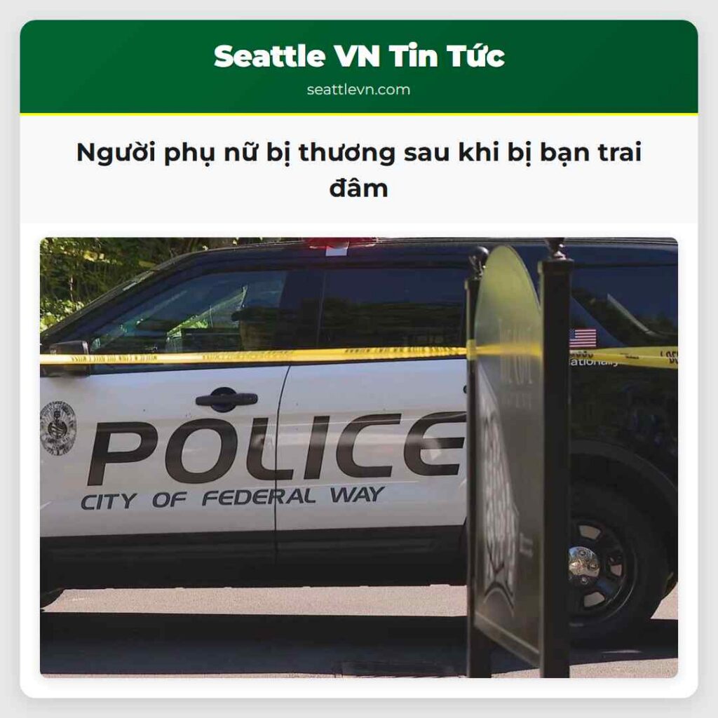 Người phụ nữ bị thương sau khi bị bạn trai đâm