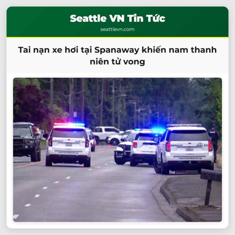 Tai nạn xe hơi tại Spanaway khiến nam thanh niên tử vong